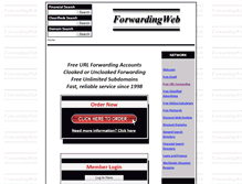 Tablet Screenshot of forwardingweb.com